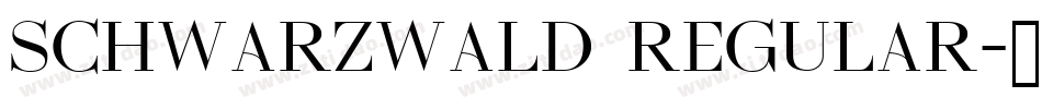 Schwarzwald Regular字体转换